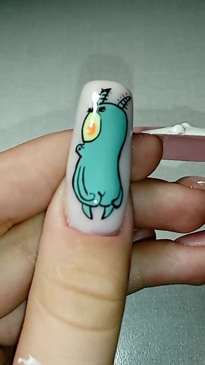 Creative Nail Design Tutorial: Cartoon Character Art