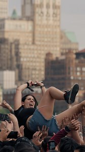 Skyline crowdsurfing in NYC | August Burns Red