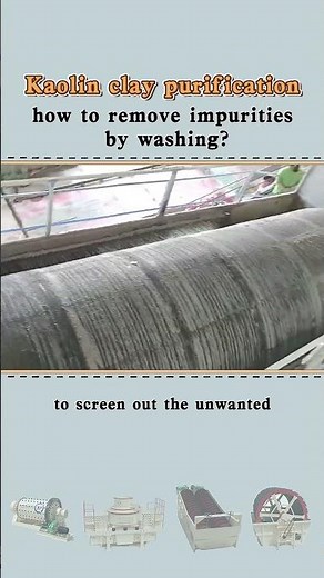 Kaolin clay purification, how to remove impurities by washing?