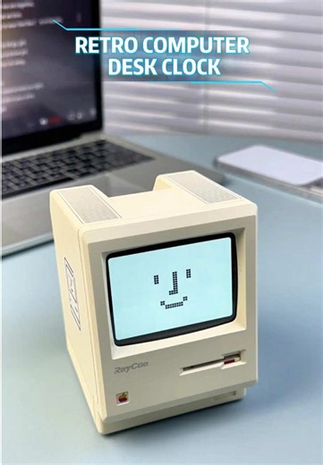 ⏰Let’s take a Time Machine back to 1990#deskclock #miniclock #macintosh #retro #mac