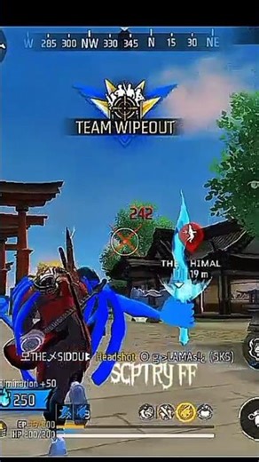 🔥DEFINE TEAM WIPEOUT😈|#shorts #gaming #freefire