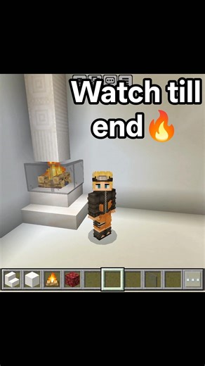 minecraft fireplace 🔥💀