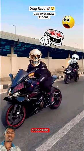 Drag Race Compilation Kawasaki Ninja Zx4-Rr vs BMW S1000rr #shorts #bmws1000rr #ninjazx4r