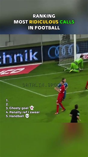 Ranking Most Ridiculous Calls in Football 💀🤣 #shorts #football