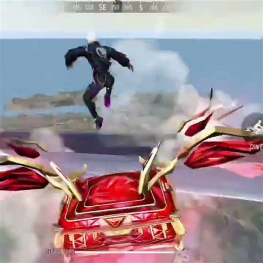 New Ruby skydive skin🤩 #freefire