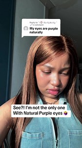 Replying to @꙳꒰🍧꒱‧𝐗𝚎𝓁𝓁𝓎𝐍𝚎𝓁𝓁𝓎‧꙳🪽 it’s so normal!!!! #purpleeyes #foryou #fy jk it’s absolute untrue because this color is… I’m joking 🤣🤣🤣