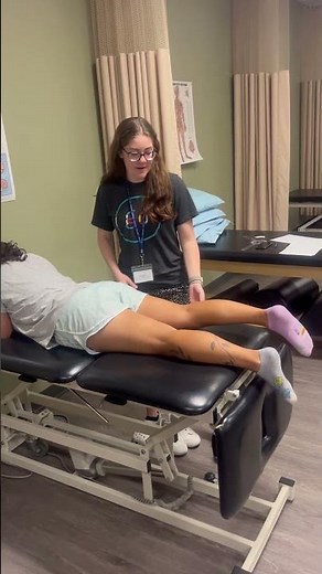 Manual muscle testing for hip extension (Grade 2+)