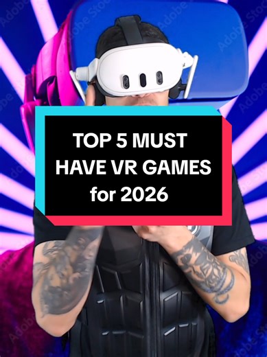 You're New To Virtual Reality Gaming, Right?! Here are the TOP 5 MUST HAVE VR Games for your Virtual Reality Headset! HM: Beat Saber, Breachers and Walkabout Mini Golf 5: @TromboneChampVR 4: @Forefront 🟥🪨 3: @dungeonsofeternity 2: @Virtual Skate 1: @roboquestvr #virtualrealitygaming #vrgaming #vrheadset #vrgames #musthave2026