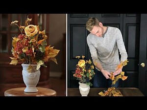 Fall Decorating - Autumn Floral Arrangement - Fall Table Centerpiece