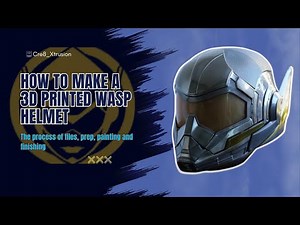 How to make a 3D printed wasp helmet