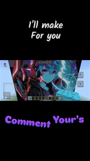 I Made My Subscriber’s Anime Gamer Avatar in Minecraft 😱🔥 | Pixel Art