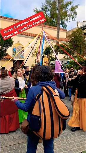 Greek Gaitanaki Ribbon Dance – Apokries Festival Magic