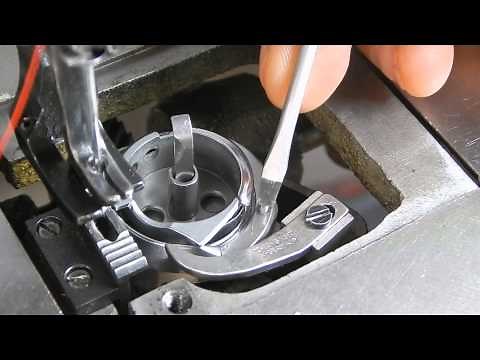 Juki LU 562 Bobbin Case Removal, How to load the bobbin and lift the thread