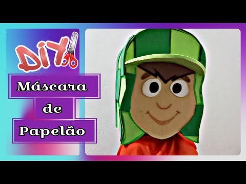 MÁSCARA DO CHAVES DE PAPELÃO | Inventa Ação