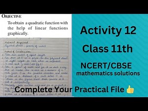 Maths Lab Activity 12 Class 11 // Maths Practical// Class 11 Maths Activity Solution// CBSE board