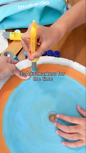 Learn to tell the time by making a cardboard clock! ⏰ #diy #learning