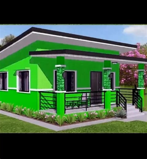 Modern 2-Bedroom House Design at 6x6.5m