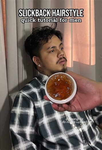 Slickback Hairstyle Tutorial for Men