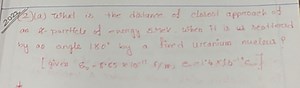 20/(2) (a) What is the distance of closest approach of an x-par... | Filo