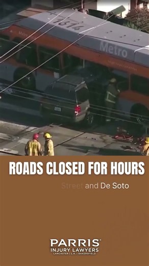 SUV collides with Metro Bus in Chatsworth, California