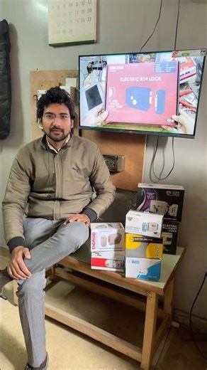 Smart Security Electronic Door Lock Installation Welding, Main Gate Remote Electric Lock