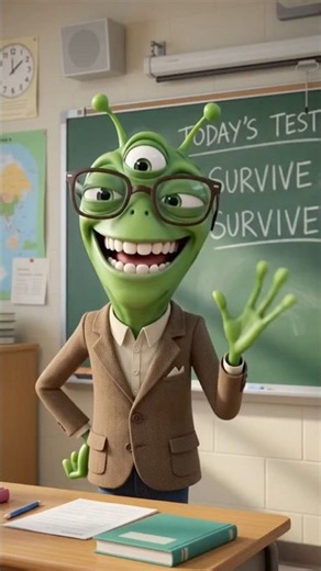 My Teacher Was Actually an ALIEN 😭👽 #youtubeshorts #funny #edit #subscribe