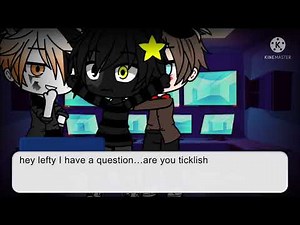 Molten Freddy and toy Freddy tickle lefty(requested)