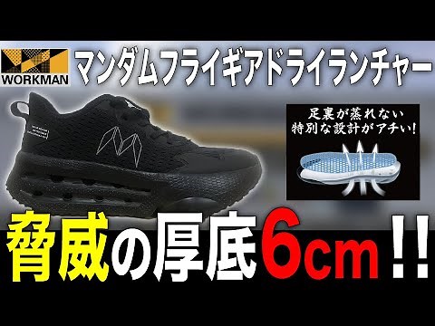 【徹底レビュー】ワークマン マンダムフライギアドライランチャーがシューズ業界激震の新技術搭載でした。