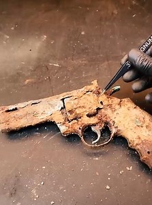 How To Restore Old Rusty COLT Python .357 MAGNUM Gun Lighter #diy #restoration #handmade #reels | Master Chef