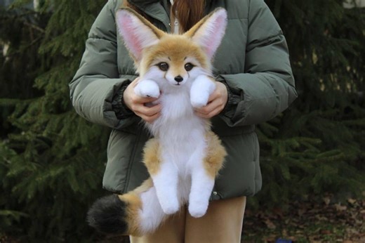 IN STOCK Fennec Fox Collectible Soft Sculpture Plush Puppy Toy - Etsy