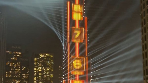 Burj Khalifa lights up the dark sky with fireworks to kick off New Year’s celebrations