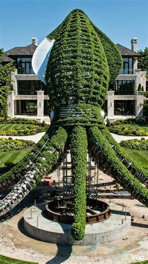 Giant Squid Built From Steel… The Final Transformation Is Insane! 😱 #Shorts