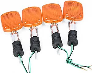 4X Turn Signal Blinker Compatible with Honda SHADOW VT400 VT600 VT750 VT1100 STEED VLX400 VLX600 REBEL CA250 400 CMX250 CMX400 MAGNA VF250 VF750 VTX1300 VTX1800