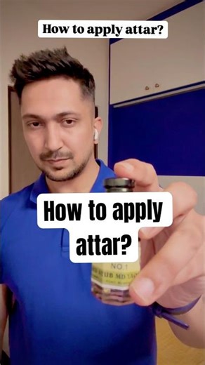 How to apply attar? The right way! #attar #howtoapply #attars