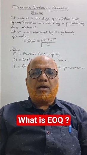 EOQ Explained in 60 Seconds | Economic Order Quantity | Hasham Ali Khan