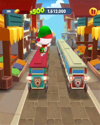 Talking Tom Gold Run Elf Angela Running Fast in Medieval City Funny Race Android Gameplay #Shorts