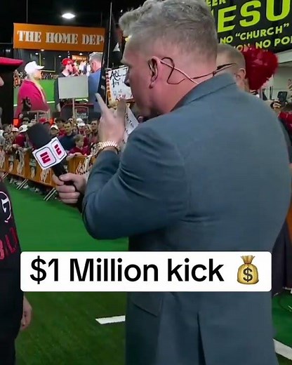 Safe kicking competition for Pat McAfee today 😅