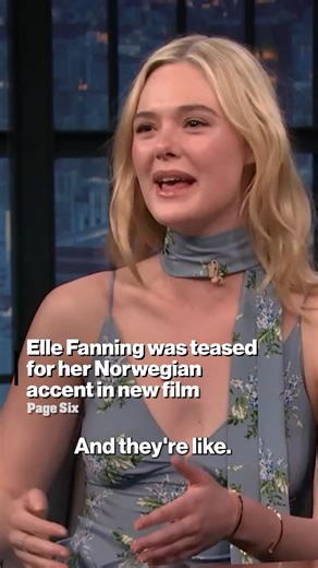 150K views · 2.3K reactions | Elle Fanning admits she was laughed at for attempting a Norwegian accent in her new film, "Sentimental Value." | Page Six | Facebook