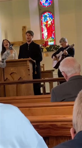 Michael and Maria singing O Holy Night at our Christmas morning Service 🎶. | Letterbreen Methodist Church