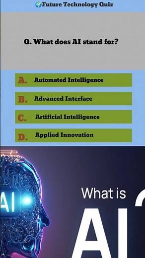 What does AI stand for? #ai #science