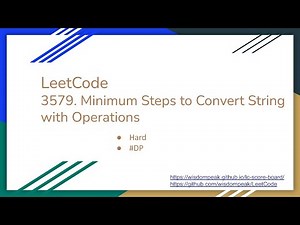 【每日一题】LeetCode 3579. Minimum Steps to Convert String with Operations