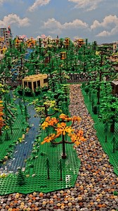 LEGO Trees placed in the city! | Bricksie