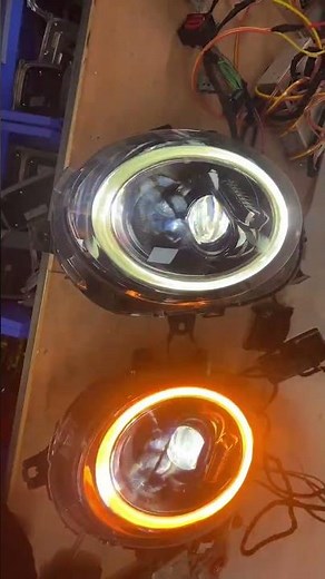 Black LED headlight for BMW MINI cooper F55 F56