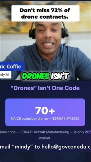 The Single Drone NAICS Code That Misses Most of the Federal Market