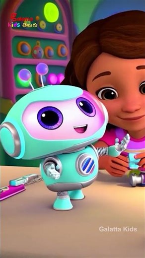 చిన్న చిన్న రోబో - The Little Robot | Telugu Nursery Rhymes for Children's | Galatta Kids | Shorts