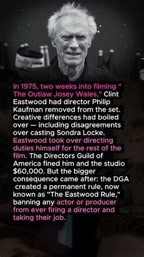 Clint Eastwood Fired His Own Director Mid-Shoot — Hollywood Had To Make A New Rule #shorts