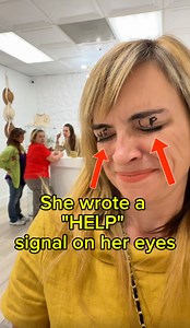 She keep signaling "HELP" with her eyes 😱 . . This video is produce by Rick Lax Productions, Network media and Ricardo Laguna | Ricardo Laguna