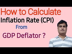 69- How to Calculate Inflation Rate (CPI )| From GDP deflator? | calculate CPI using GDP Deflator?