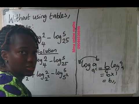 Logarithm without tables #logarithm #maths #waecmaths