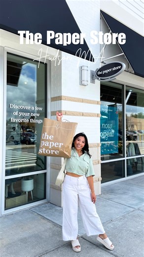 Tina | Worcester | LTEF on Instagram: "@thepaperstore was so good…they took all my paper 💵😆. The new Hudson location is having their grand opening Saturday 9/6! 🎉 I can’t believe the variety of things they have - clothing, shoes, bags, stationary, games, candles, snacks, etc. 📍 The Paper Store, Hudson MA"